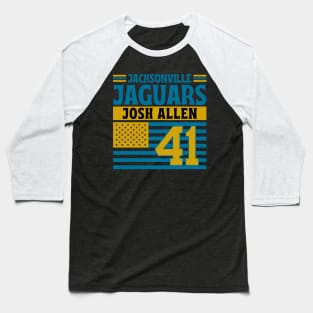 Jacksonville Jaguars Allen 41 American Flag Football Baseball T-Shirt